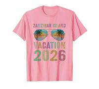 Carino Zanzibar Island Vacation 2026 Viaggio Nuotata Vacay Matching Maglietta