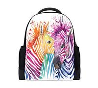 Carino Zebra Pittura Viaggio Laptop Zaino Scuola Libro Sacchetto Divertente Animale Causale Zaino All'Aperto Business Escursionismo Zaini Campeggio Borse A Spalla Per Studenti Donne Uomini