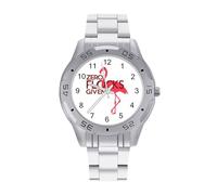 Carino Zero Flocks Given Flamingo Orologi da uomo in acciaio inox cinturino analogico al quarzo orologi da polso business, Stile:, regular, Bracciale