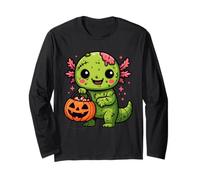 Carino Zombie Axolotl Halloween Squad Kawaii Undead Salamander Maglia a Manica