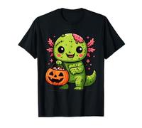 Carino Zombie Axolotl Halloween Squad Kawaii Undead Salamander Maglietta