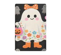 Carino Zucca Bianca per Halloween musulmano lenzuola presepe biancheria da letto Girl 52''x28'' sabanas de cuna para ni?a