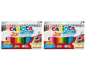 CARIOCA 40532 Pennarelli Joy Fini Confezione 24pz (Confezione da 2)
