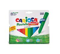 CARIOCA 42671 - Plastello Jumbo Confezione 10 Pastelli Colorati, Più 2 Omaggio
