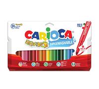 Carioca 42763 - Bravo Confezione 24 Pennarelli, Punta Maxi, 6 mm