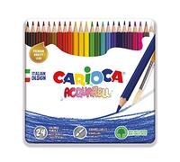 Carioca Acquarell Pencils Tin Box - 24 pz.