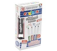 Carioca a11100012 Maxi - Confezione da 12 Pennarelli cancellabile per lavagna bianca Nero