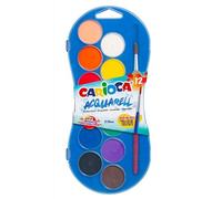 Carioca Acquerelli Colori Primari | Astuccio con colori di base|Facile da miscelare e resistente alla luce | Confezione da 12