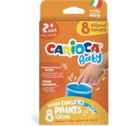 Carioca Baby Finger Paint 2+, 50ml - 8 pz.