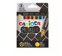Carioca CF8 PASTELLI A CERA JUMBO METALLIC