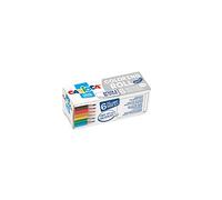 Carioca Coloring Roll Mini+6 Matite White, Set Matite Colorate e Rotolo di Carta Adesiva da Colorare, Ideali per Disegnare e Colorare, Colori Brillanti e Mina Super Resistente, Rotolo 85x10 cm