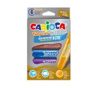 Carioca Confezione 6 Tempera In Stick Metallic 42674