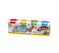 Carioca DOUGHY Pasta per Modellare | Barattolo da 110 g Morbido e Liscio|per 2+ Anni | 4 pz
