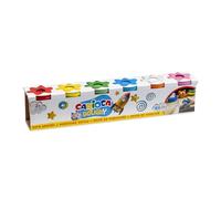Carioca DOUGHY Pasta per modellare | Flacone da 110 g Morbido e Liscio|Per 2+ anni | 6 pz