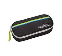 CARIOCA FLUO POUCH | Astuccio Bauletto con Zip, Portapenne con Elastici, Nero (23172/BLACK)