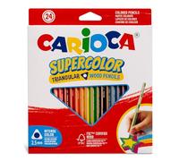 Carioca Matite Triangolari Supercolor - 24 pz.