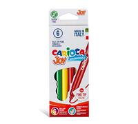 Carioca Joy - Pennarelli con punta fine in feltro, lavabili, barattolo da 6 unità