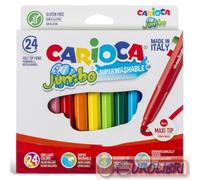 CARIOCA JUMBO 24 COLORI 6 CONFEZIONI PENNARELLI