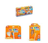 CARIOCA Kit Baby Completo - Pasta da Modellare 3in1, Pennarelli Valorous 12 pezzi, Crayons Sicuro e Atossico per Stimolare Creatività e Manualità nei Bambini