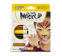 CARIOCA Mask Up Animals, Face Painting Kit for Boys and Girls, Make-up Sticks Id