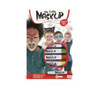 CARIOCA Mask Up Party Kit Truccabimbi 6 Stick Colori Lavabili per Pelle