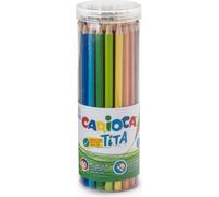Carioca Matite colorate TITA – esagonali in resina, scrittura morbida, colori assortiti, 50 pezzi