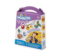 CARIOCA Modelight Bijoux Necklaces & Rings, Kit per Creazione Gioielli con Strumenti per Modellare, 2 Pot da 30gr