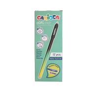 CARIOCA Oops Easy 12 Penne Nere Cancellabili a Sfera