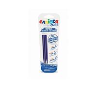Carioca Ricariche per penna cancellabile Oops – inchiostro termosensibile, 3 pezzi Blu