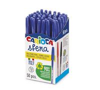 Carioca Penna a sfera CF50 ECO 1 mm Blu - 50 pezzi