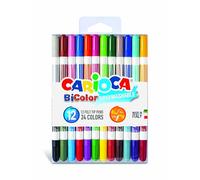 Carioca Bi-Color marcatore Medio Multicolore 12 pz
