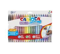 Carioca Pennarelli Birello doppia punta media e fine, colori assortiti, busta da 24 pezzi