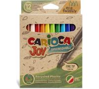 Pennarelli Joy Eco Family - lavabili - colori assortiti - Carioca - scatola 12 pezzi