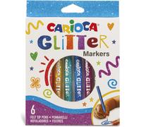 Carioca Pennarelli Glitter - 6 pezzi