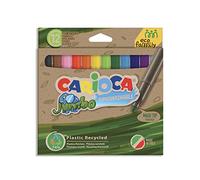 Pennarelli Jumbo Eco Family - lavabili - colori assortiti - Carioca - scatola 12 pezzi