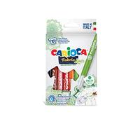 Carioca- Fabric Liner Pennarelli, Stampa Lettere, Multicolore, 1 unità (Confezione da 1), 42909