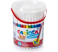 Carioca Pennarelli Joy 43176 Punta fine Super lavabili Colori assortiti Barattolo 100 pz