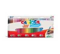 CARIOCA Pennarelli Joy Paperboard Wallet, Pennarelli Colorati per Bambini con Punta Fine, Ideali per Disegnare e Colorare, Super Lavabili, Colori Assortiti, 36 Pezzi