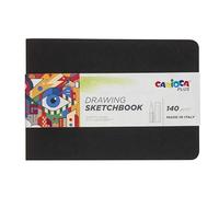 Carioca Plus Blocco per disegni per matite A5 | Blocco disegni con 20 fogli per disegnare ovunque, spessore 140 g/m² e non assorbente