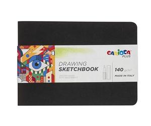 Carioca Plus Blocco per disegni per matite A5 | Blocco disegni con 20 fogli per disegnare ovunque, spessore 140 g/m² e non assorbente
