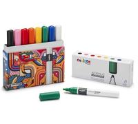 MARCATORE ACRILICO Carioca Plus 8 COLORI Punta da Ø 2