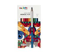 CARIOCA Plus I Matite Colorate 4.0 in Legno con Mina spessa e morbida ad alta pigmentazione I 12 pezzi