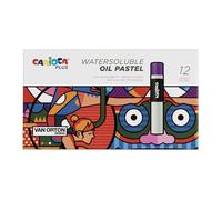 Carioca Pastelli ad olio Plus – Solubili in acqua, ad alta coprenza – 12 pezzi