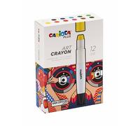 Carioca Pastelli a cera Art Crayon 45213 Ø 10 mm x 138 mm Scatola rigida 12 pezzi Colori assortiti
