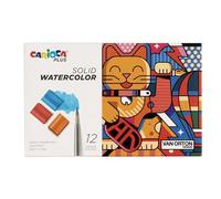 Carioca Plus I Solid Watercolor I Acquerelli solidi a grana fine e ad alta coprenza (Astuccio da 12 acquerelli)