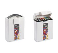 Carioca Plus, Sketch Marker, Scatola Rigida con Marcatori a Doppia Punta, Colori Assortiti, 32 Pezzi