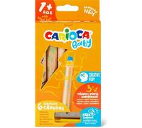Carioca Scatola Di 6 Pastelli Per Bambini 3 In 1