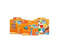 CARIOCA Set Baby 1+ | Set Colori con Pennarelli Super Lavabili, Pastelli a Cera Colorati e Matitoni per Bambini dai 12 Mesi, 22 Pezzi