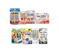 CARIOCA Set Pennarelli Pazzi | Kit Pennarelli Colorati Divertenti, per Lettering, Pastel, Magici, Profumati e Tanti Altri, Pennarelli Punta Fine e Punta Grossa, Colori Assortiti, 74 Pezzi