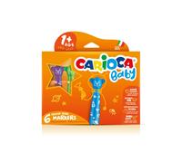 Carioca viltstift Baby Teddy, doos van 6 stuks in geassorteerde kleuren
